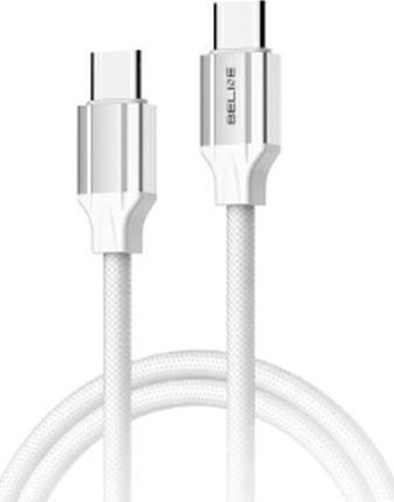 Picture of Beline Kabel 65W USB-C/USB-C 1m           biay/white BLNCWC03