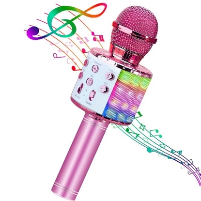 Picture of Bemi M85 Karaoke Kids & Adult Fun Effect Microphone with Speakers & Recodr Micro SD USB Bluetooth