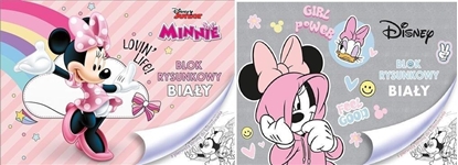 Attēls no Beniamin Blok rysunkowy A4/20K biay Minnie Mouse