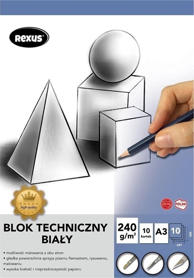 Picture of Beniamin Blok techniczny A3/10K biay Premium