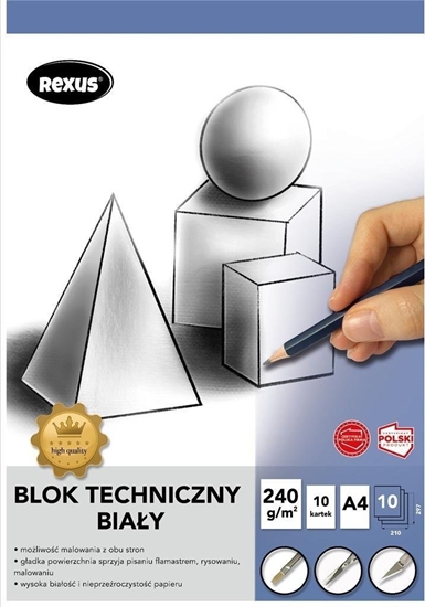 Picture of Beniamin Blok techniczny A4/10K biay Premium