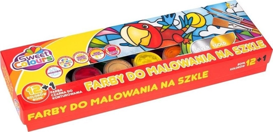 Picture of Beniamin Farby do malowania na szkle 12 kol + 1 konturówka