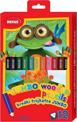 Attēls no Beniamin Kredki trójktne Jumbo 12 kolorów