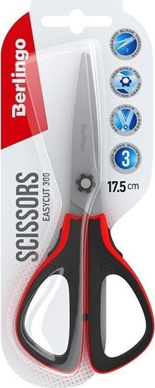 Изображение Berlingo Noyczki Easycut 300 soft grip 17,5cm czerwone