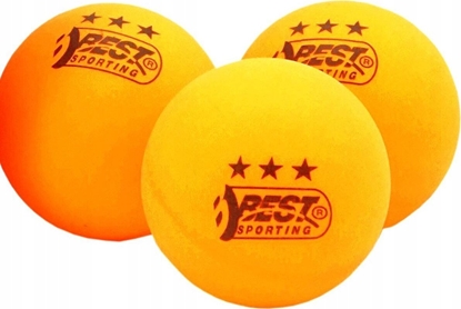Picture of Best Sporting Zestaw 6 pomaraczowych pieczek do tenisa stoowego rednica 40mm klasa 3 treningowa BEST Sporting 23113