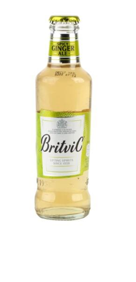 Picture of Bezalkoholisks dzēriens BRITVIC Ginger ale, stiklā, 0.2l