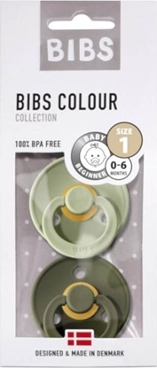 Attēls no Bibs Smoczek uspokajajcy kauczyk Hevea Sage Green Hunter S 2-pack Bibs