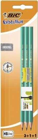 Изображение Bic Oówek BIC Evolution Original 650 HB Zestaw Blister 3+1+1szt