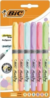 Изображение Bic Zakrelacz Highlighter Grip Pastel 6 kol BIC