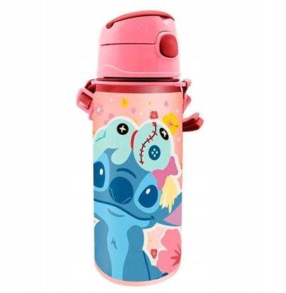 Attēls no Bidon aluminiowy 600ml na pasku Stitch ST00088 Kids Euroswan