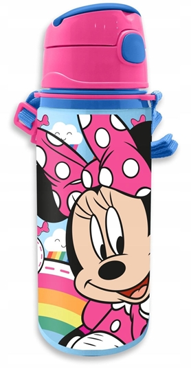 Picture of Bidon Aluminiowy z Ustnikiem 600 ml Myszka Minnie / MN30015