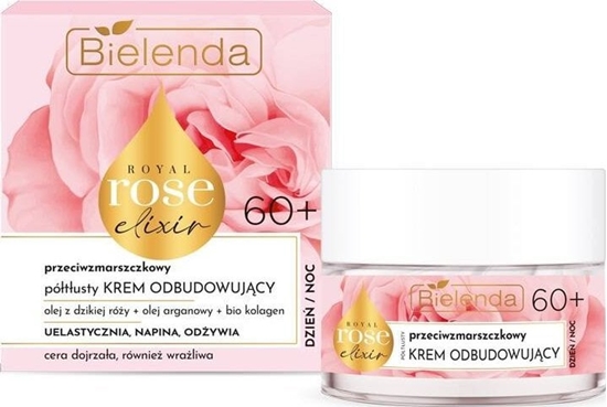 Изображение Bielenda Royal Rose Elixir Pótusty krem odbudowujcy 60+ 50ml