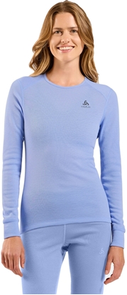 Picture of Bielizna termoaktywna z dugim rkawem Odlo BL TOP crew neck l/s ACTIVE WARM roz. M Niebiesko-szara