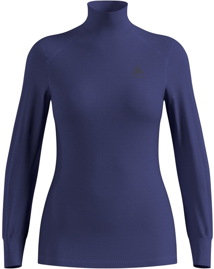 Picture of Bielizna termoaktywna z dugim rkawem Odlo BL TOP turtle neck l/s ACTIVE WARM roz. S Niebieska