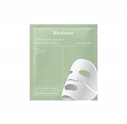 Picture of Mediheal BIODANCE_Refreshing Sea Kelp Real Deep Mask* agodzca hydroelowa maseczka do twarzy 34g x 4szt