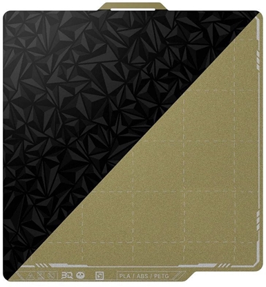 Attēls no BIQU Panda Textured PEI x Smooth PEO - dwustronna magnetyczna nakadka - do drukarek Bambu Lab P1, X1 i A1 - 257x257mm}