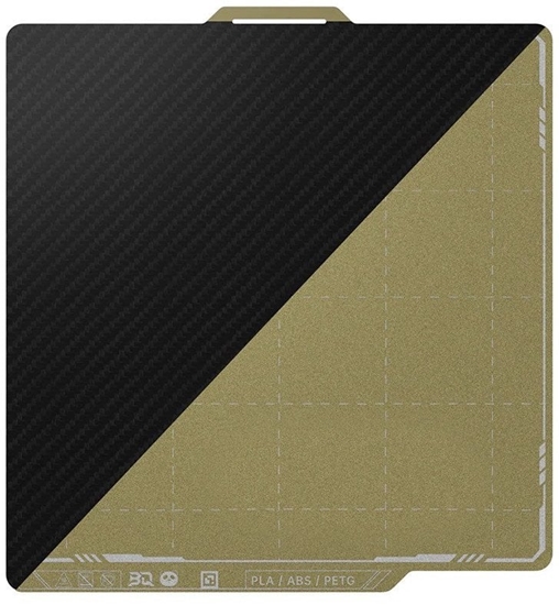 Picture of BIQU Panda Textured PEI x Smooth PET CF - dwustronna magnetyczna nakadka - do drukarek Bambu Lab P1, X1 i A1 - 257x257mm}