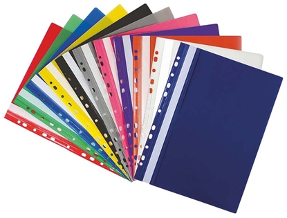 Attēls no Biurfol Plastikowy z perforacj A4, fioletowy, 10 sztuk (SPP-01-11)