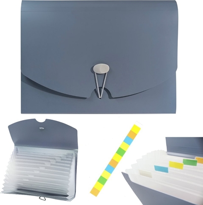 Изображение Biurfol Teczka harmonijkowa skadana organizer z gumk A4 13 przegródek BIURFOL