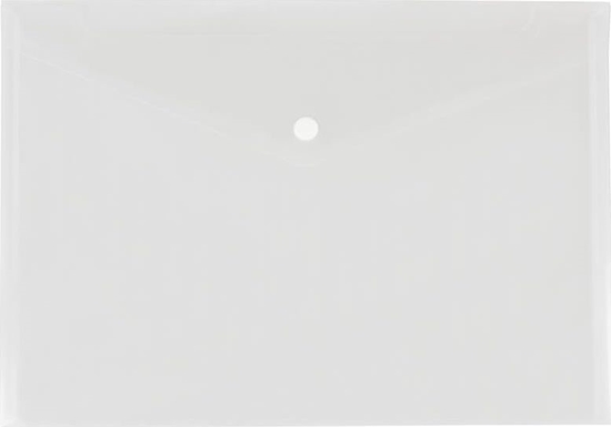 Изображение Biurfol Teczka koperta na zatrzask A5 PP biaa transparent