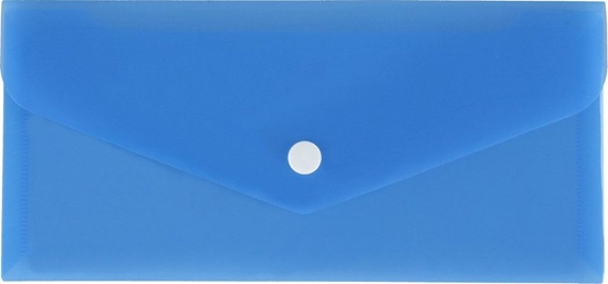 Изображение Biurfol Teczka koperta na zatrzask DL 21x9,9 PP niebieska
