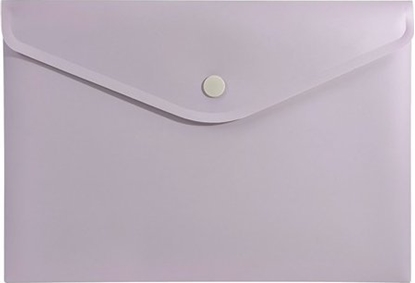 Attēls no Biurfol Teczka kopertowa koperta na zatrzask A5 PP róowa soft touch BIURFOL