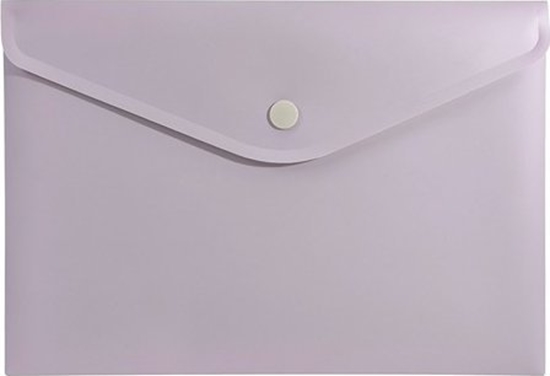 Изображение Biurfol Teczka kopertowa koperta na zatrzask A5 PP róowa soft touch BIURFOL