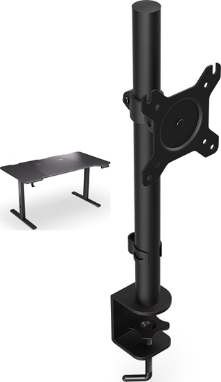 Изображение Biurko Endorfy Biurko Endorfy Atlas L Electric Czarne 150 cmx78 cm + Uchwyt na monitor Atlas Single