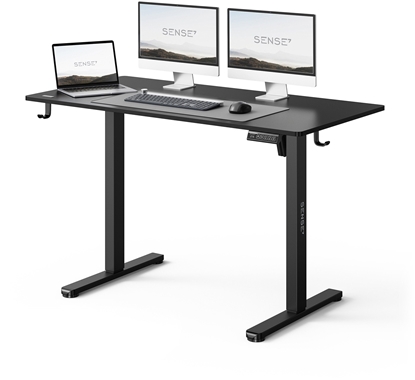 Изображение Biurko SENSE7 NOJO LIGHT Czarne 120 cmx60 cm