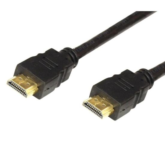 Изображение Blackmoon (51819) HDMI kabelis 1,5m 24K GOLD sprau