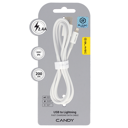 Picture of Blavec Cable Candy braided - USB to Lightning - 2,