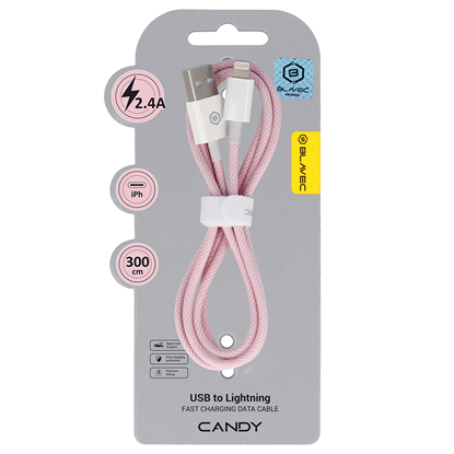 Picture of Blavec Cable Candy braided - USB to Lightning - 2,