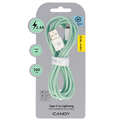 Picture of Blavec Cable Candy braided - USB to Lightning - 2,