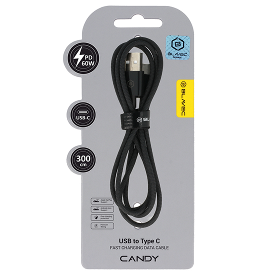 Picture of Blavec Cable Candy braided - USB to Type C - PD 60