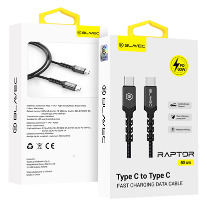 Picture of Blavec Cable Raptor braided - Type C to Type C - P