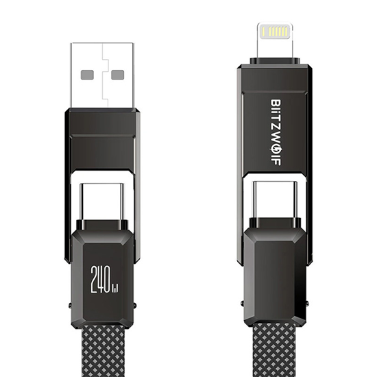 Picture of Blitzwolf BW-HDC7 4-in-1 USB+C+Lightning cable 240