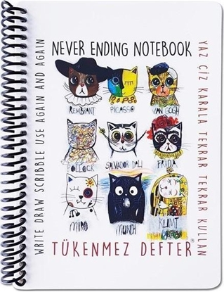 Изображение Blok pionowy Malarze Koty Funny Mat STRIGO