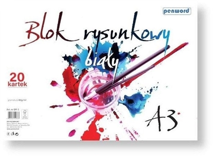 Изображение Blok rysunkowy A3 biay 80g 20 kartek