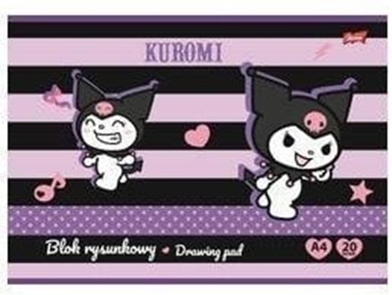 Picture of Blok rysunkowy A4/20K 80g/m2 Kuromi (10szt)