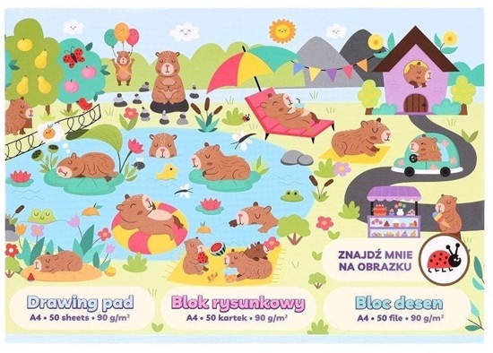 Изображение Blok rysunkowy A4/50K 90g Kapibara