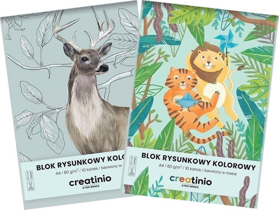Picture of Blok rysunkowy kolorowy A4/10K Creatinio (20szt)