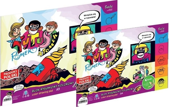Picture of Blok rysunkowy kolorowy A4/16K Tytus FIORELLO