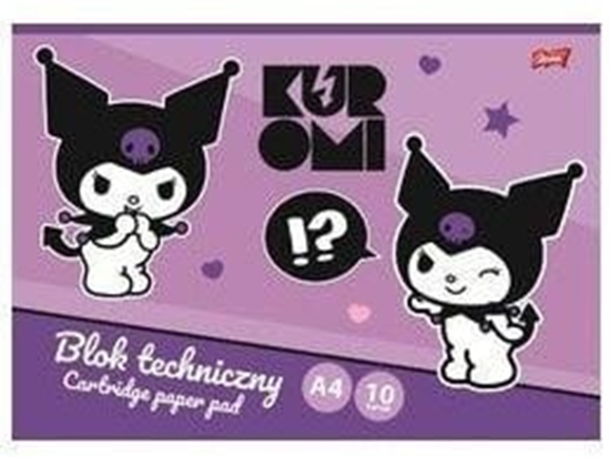 Picture of Blok techniczny A4/10K 190g/m2 Kuromi(10szt)