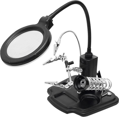 Attēls no Blow 2292# Uchwyt trzecia rka lupa lampka + zestaw