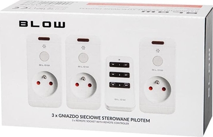 Attēls no Blow 72-051# Gniazdo sieciowe x3 sterowane pilotem10a