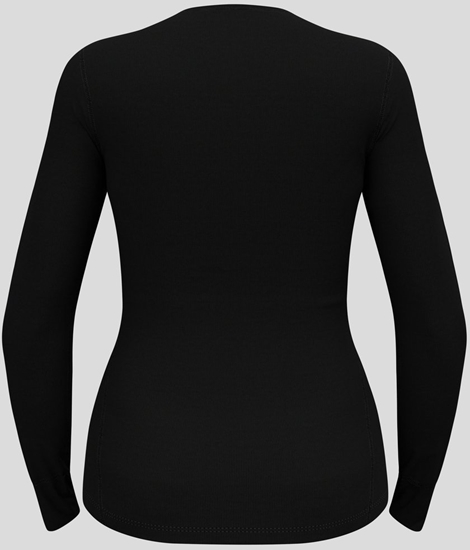 Picture of Bluza termoaktywna damska Odlo Active Warm Eco BL Top Crew Neck LS - black