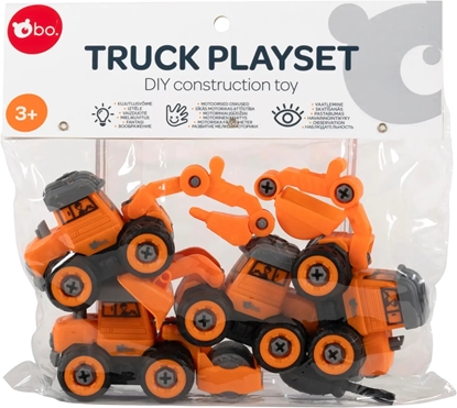 Attēls no bo. DIY construction toy Building trucks