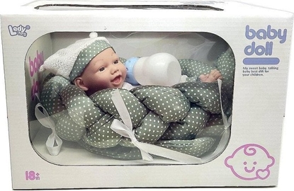 Picture of Bobas z kocykiem i butelk 25cm