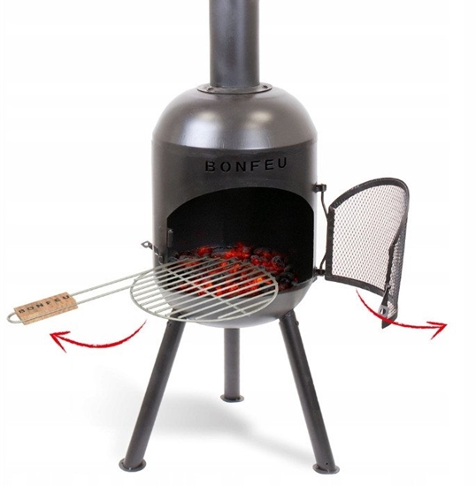 Picture of BONFEU KOMINEK OGRODOWY BONSOLO CZARNY