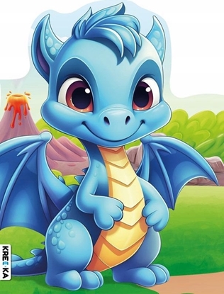 Attēls no Books And Fun Ksieczka Wykrojnik Bkitny Smok Books and fun